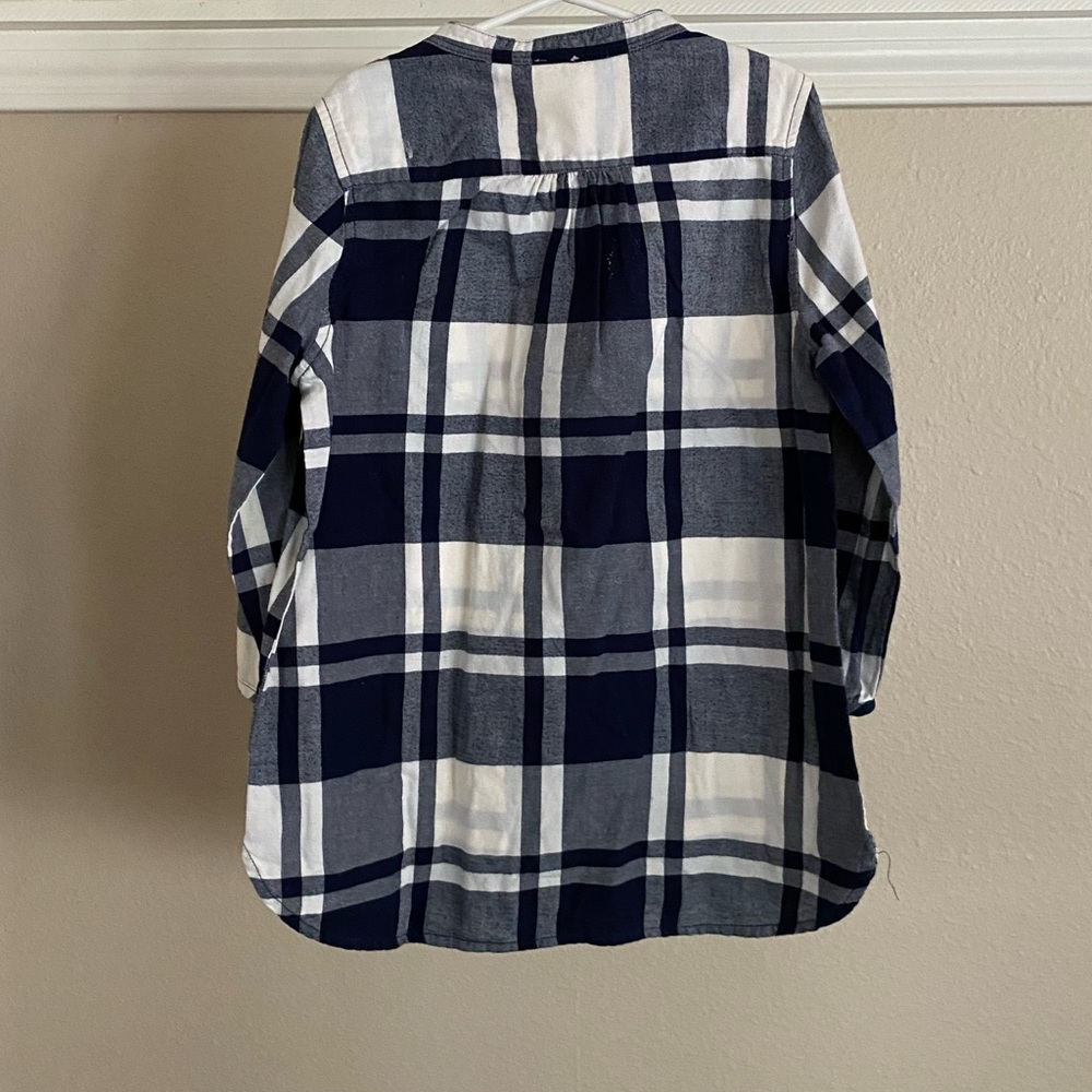 Girls J. Crew Flannel Popover Tunic - Picture 6 of 7